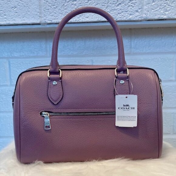 BNWT: Rare Coach Rowan Satchel Crossbody Bag - Jasmine Purple - Picture 12 of 15